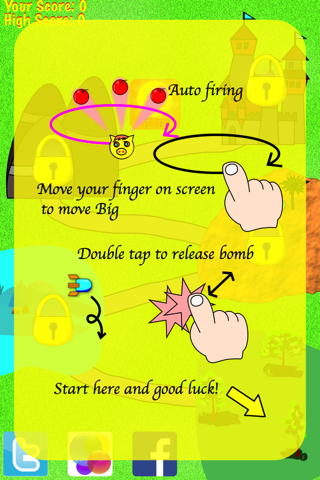 Big Pig To The Rescue Lite Edition- cute exciting shooting game with vertical scrolling bullet hell! screenshot 4