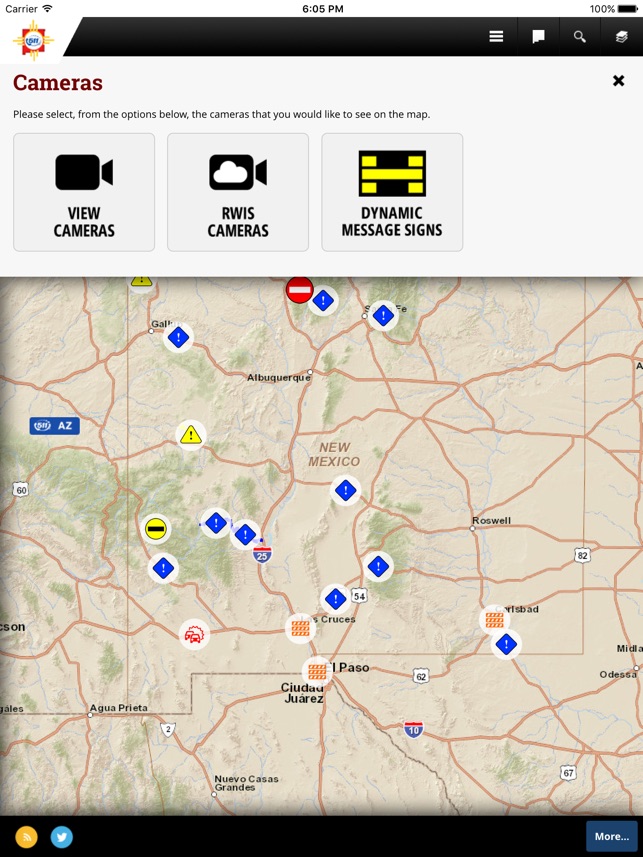 Nmdot Road Conditions Map Nmroads On The App Store
