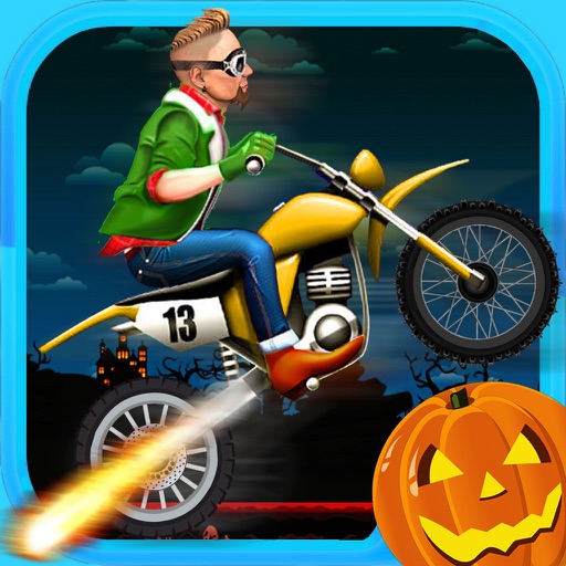 Monster Stunt Death Rider: Fast Moto-X Race in Horror Night PRO iOS App