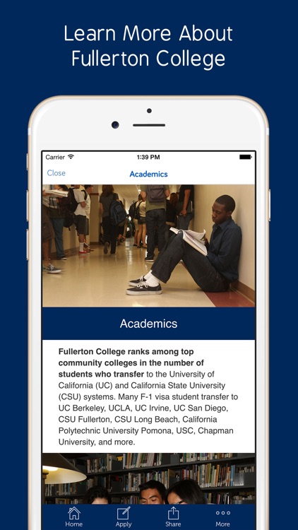 Fullerton College - Prospective International Students App