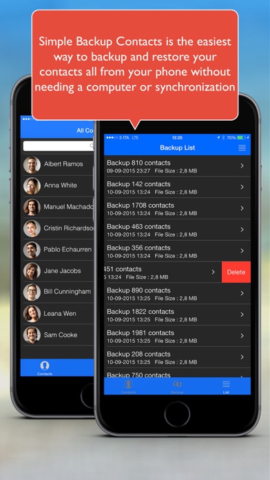 Simple Backup Contacts screenshot1