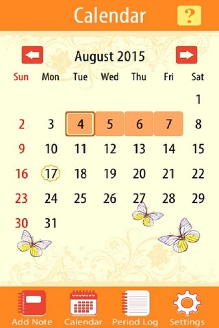 Women Period Calendar screenshot 3