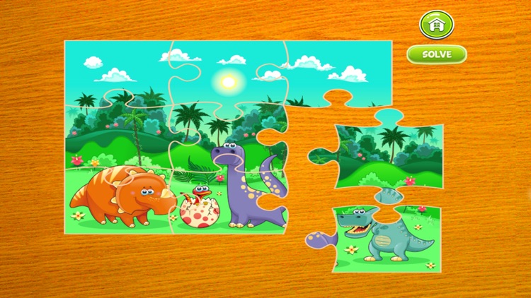 Dinosaur Puzzle for Kids Cartoon Dino Jigsaw Games