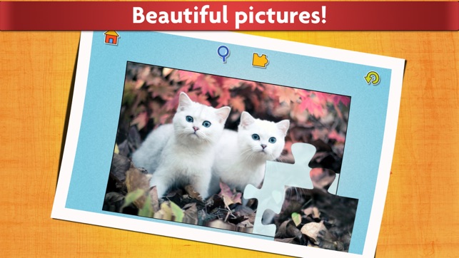 Cat Puzzles for Kids - Relaxing photo picture jigsaw puzzles(圖4)-速報App