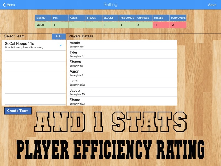 AND1 STATS – Valley Sports (VS) screenshot-3