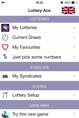 Lottery Ace - Results Checking and Syndicate Management for UK, Irish, Euromillions, US and Canadian lotteries screenshot 2