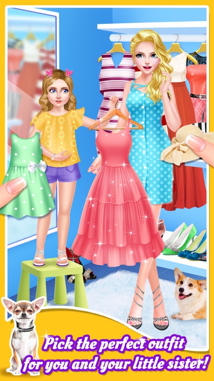 Sweet Sisters Cute Pet Salon - Spa, Makeup & Dressup Game for Girls screenshot-3