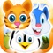 In Sweet Animal Drop game there are various pets like dogs, panda, cat and others to make a perfect 3 match game