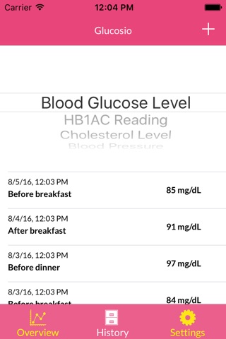 glucosio screenshot 3