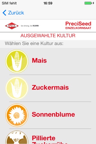 KUHN PreciSeed screenshot 2