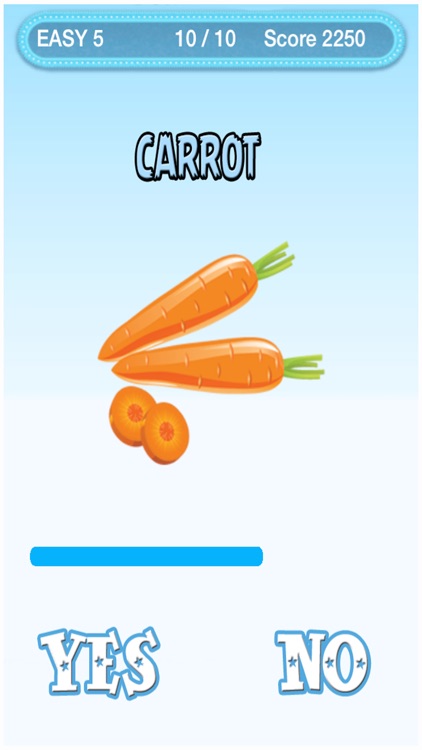 Yes Or No Quiz Game For Kids - Vegetables No Ads screenshot-3