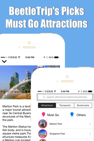 Singapore travel guide with offline map and metro transit by BeetleTrip screenshot 4