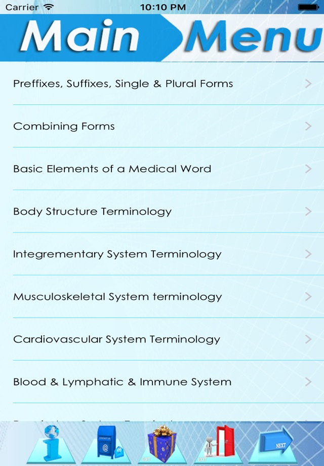 Medical Terminology Sorted By topics: 2200 terms screenshot 3