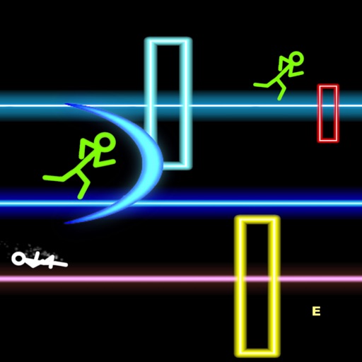 Neon Jumper - stickman run iOS App
