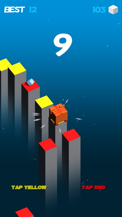 Color Cube Jump Fall Down Games