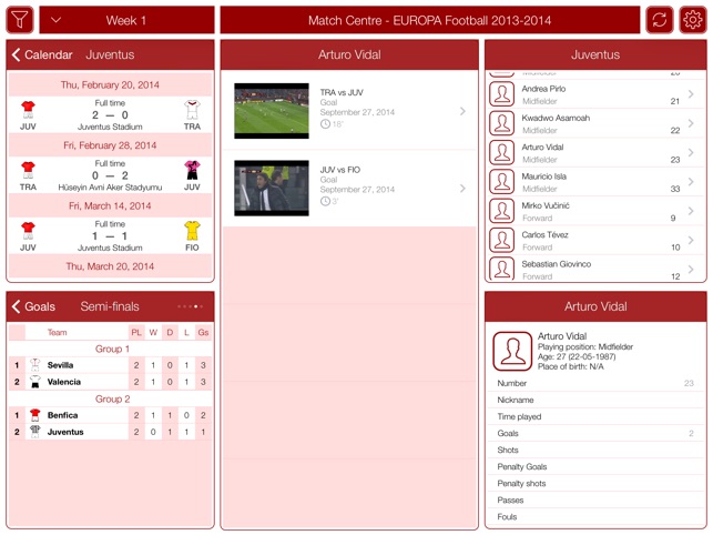 EUROPA Football 2014-2015 - Match Centre(圖1)-速報App