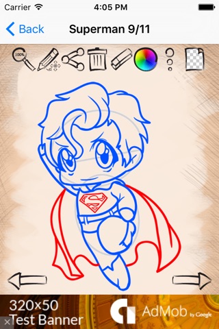 Draw Super Heroes Chibi screenshot 3