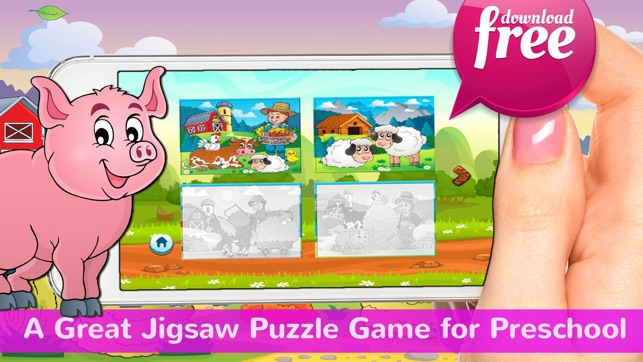 Farm Animals Jigsaw Puzzles Games HD Free For Kids(圖4)-速報App