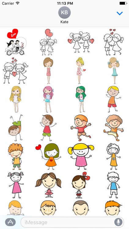Boy and Girl Stickers
