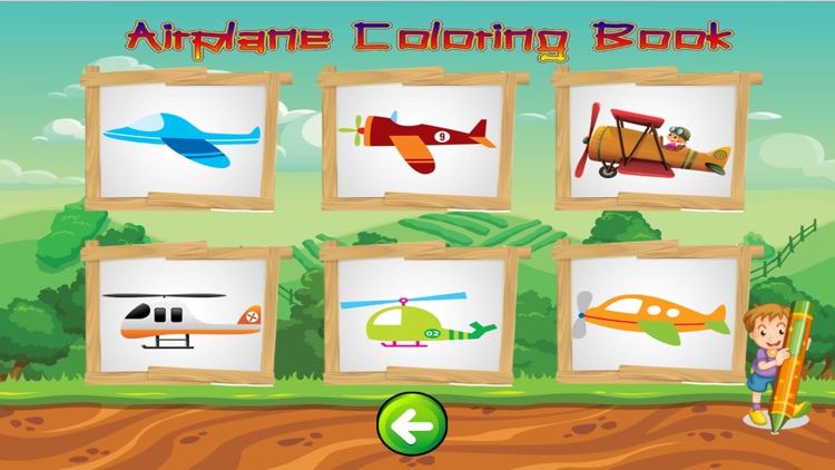 airplane game - coloring airplane pages