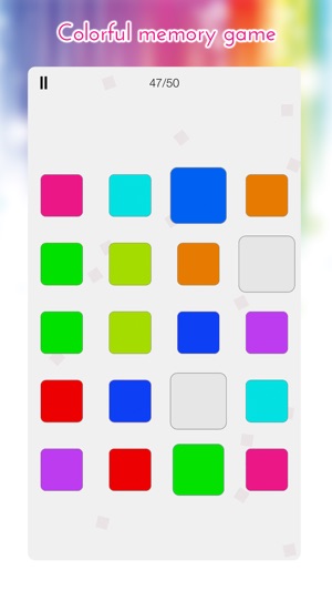 Shades Memory - find and match the colour pa