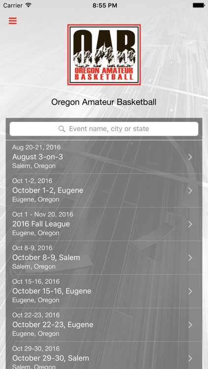 Oregon Amateur Basketball screenshot-0