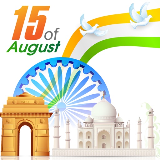 15 August Independence Day Cards, Wishes & Greetings Free icon