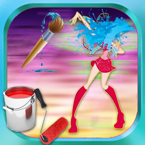 Paint Fors Kids Game Winx Club Version iOS App