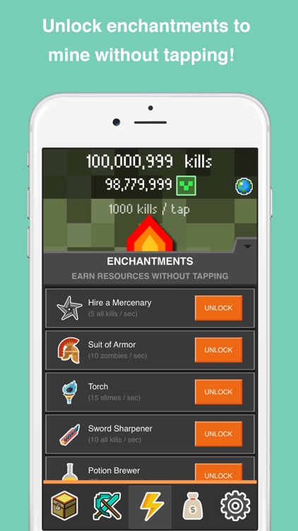Clickcraft - Pickaxe Block Mining Clicker Game screenshot-3