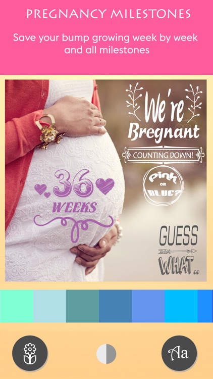 Baby pic - Baby & pregnancy milestone photos screenshot-3