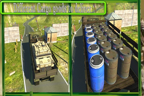 Military Cargo Transport Truck - Army 3D Offroad 4x4 Drive screenshot 2