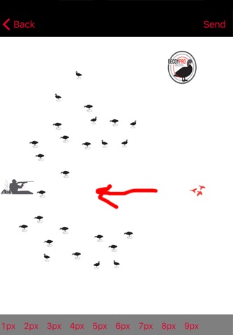 Duck Hunting Diagram Builder-Duck Hunting Spreads screenshot 2