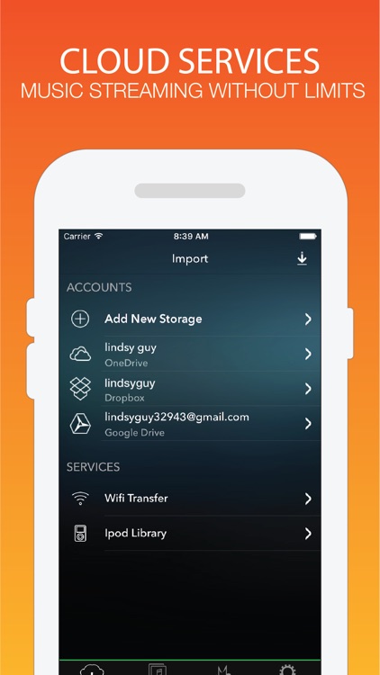 MoMo Music -  Extra Device Audio Storage, Streamer, Media Player & Listener for Cloud Drives