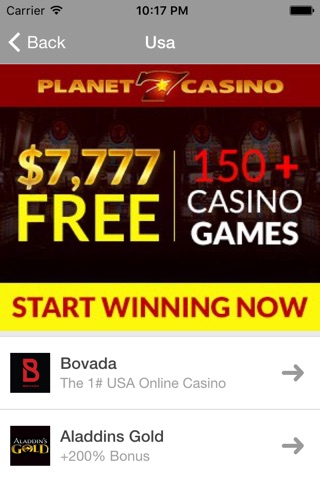 Real Money Online Casinos - Slots, Gambling, Live Betting, Poker, Roulette and Casino Games screenshot 3