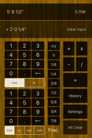 Feet and Inches Calculator screenshot 2