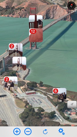 Photo Map 3D Free - 3D Cities Viewのおすすめ画像2