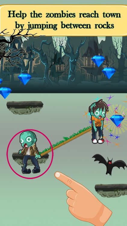 Zombies vs Bats - Rock Climbing Game screenshot-3