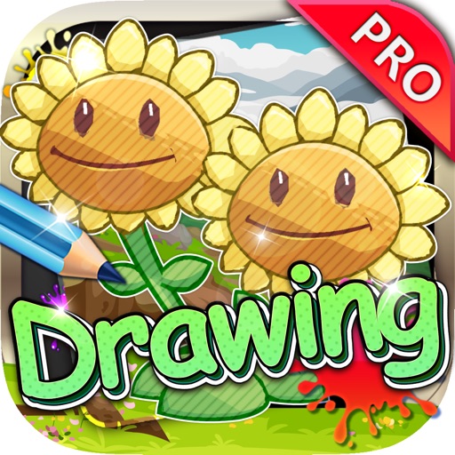 Drawing Desk Plants vs. Zombies : Draw and Paint Coloring Books Edition Pro icon