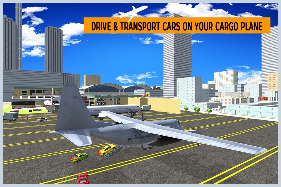 Airplane City Car Transporter screenshot 2