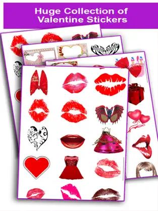 Billede 3 Pegatinas de San Valentín Caja - Lovely Photo Editor con tatuajes personalizados Marcos iphone