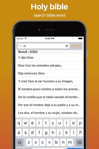 Spanish Bible and Easy Search Bible word Free screenshot 3