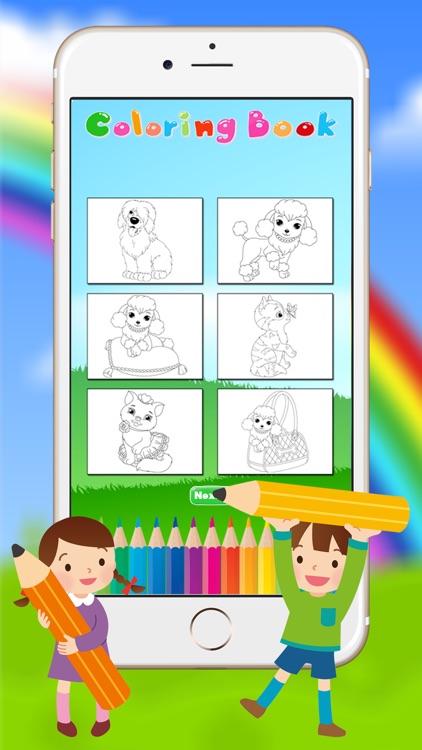 Dog & Cat Coloring Book - Animal Drawing for Kids Free Game