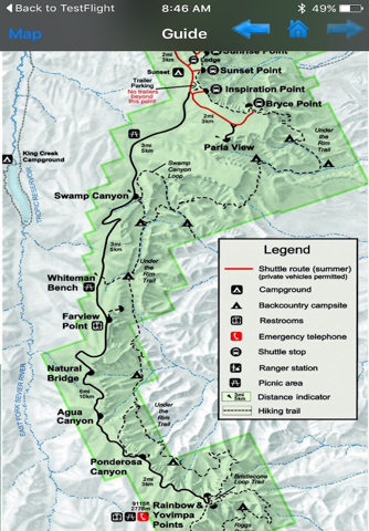 Bryce Canyon National Park - GPS Map Navigator screenshot 4