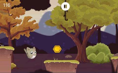 Flappy Kitty - Kitten Jump Doodle Adventure screenshot 3