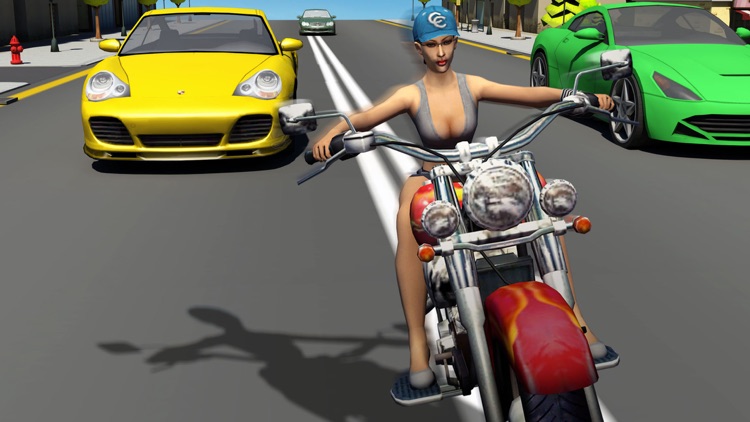 Girl Friend need for Bike Racing