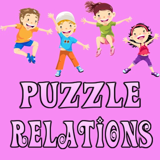 Animals Puzzle Relations Kids Icon