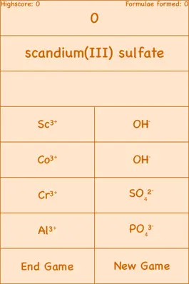 Game screenshot Chemical Formula Challenge apk