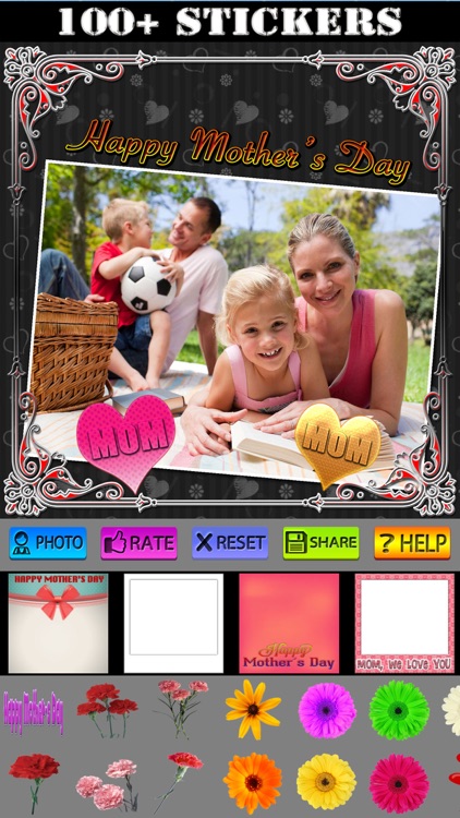 Happy Mother's Day Picture Frames and Stickers