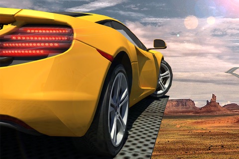 Fast Car Sky Racing and Extreme Furious Stunt screenshot 2