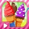 Sugar Cone Creator  - Soft Creamy Ice Cream dessert  on sunny beach